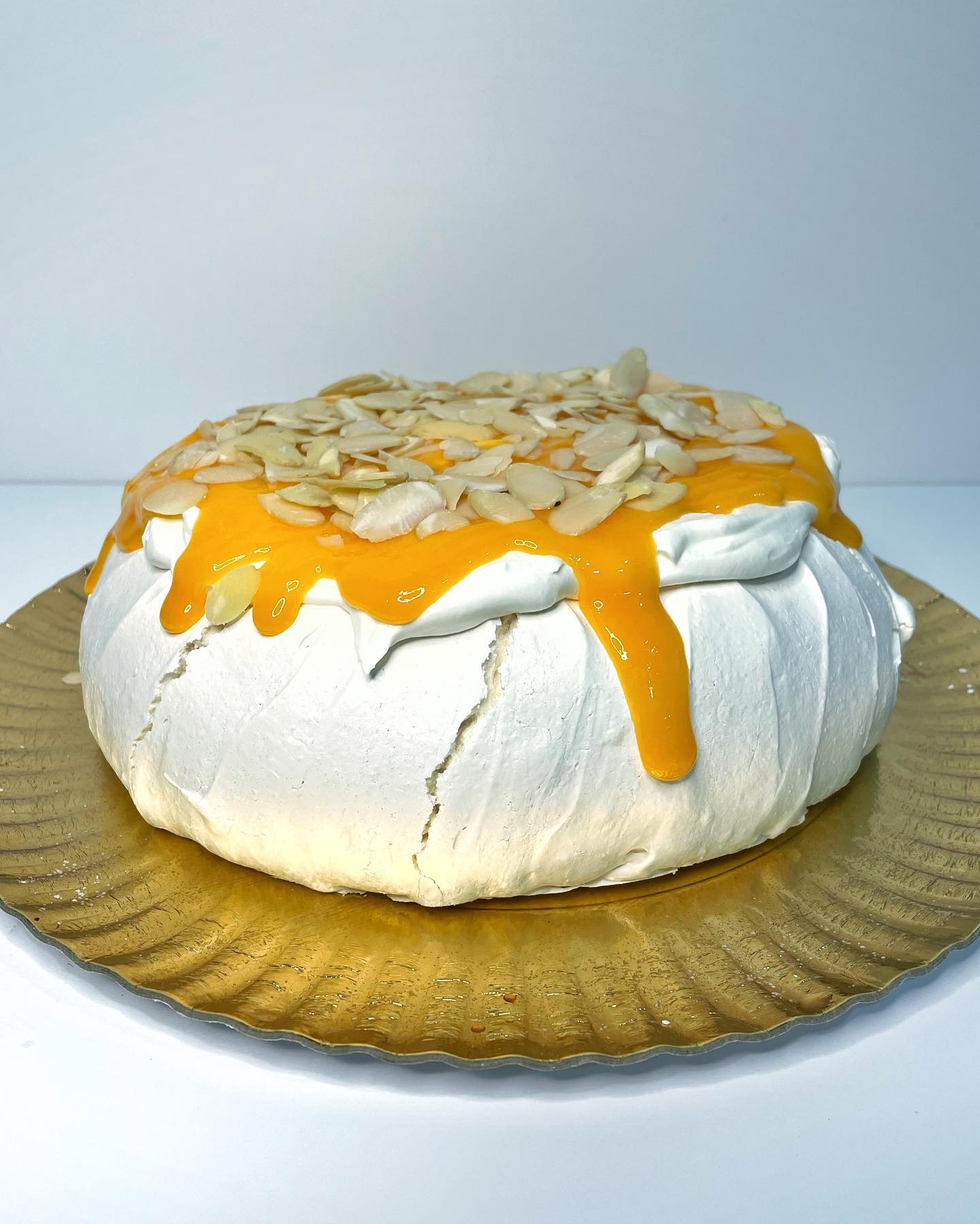 Pavlova com doce de ovo